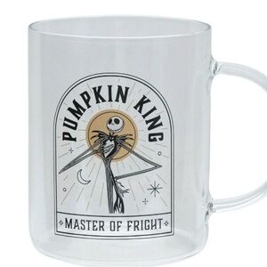 Disney's The Nightmare Before Christmas Pumpkin King Glass Mug Jack Skellington